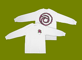 ユービーアイソフトFLOWER ロングTシャツ ユービーアイソフトのロゴが背中に描かれたロングTシャツです。コットン100％／サイズ：M・L・XL