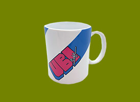 ユービーアイソフト2019 マグカップ ユービーアイソフトの創業時のロゴをデザインに使ったマグカップです。