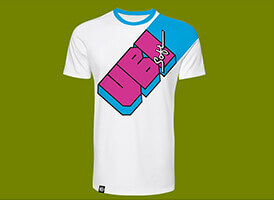 ユービーアイソフト2019 Tシャツ 創業当時のロゴを使ったTシャツです。サイズM・L・XL/100%コットン